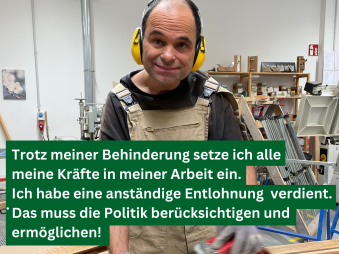 Forderungen der INTEGRAL-Werkstatt-Beschäftigte an das Bundesministerium für Arbeit und Soziales