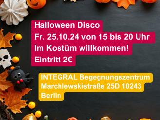 25.10.24 - Halloween Disco im INTEGRAL Begegnungszentrum (BGZ) 